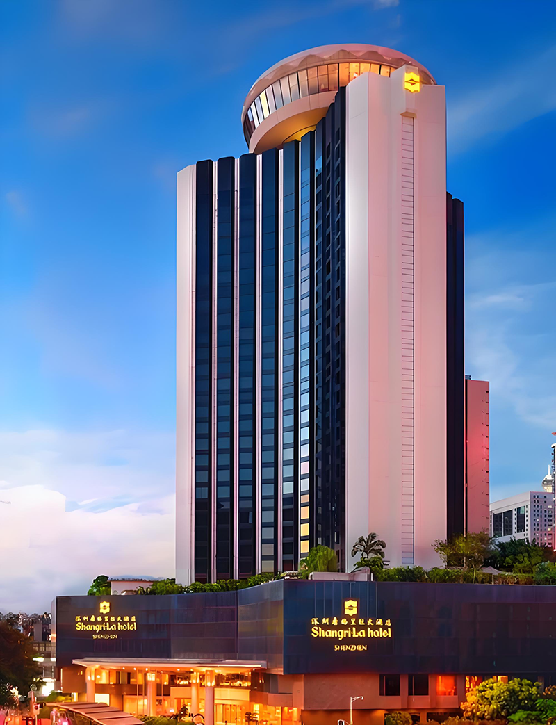 深圳香格里拉大酒店。地址:深圳市罗湖区建设路1002号