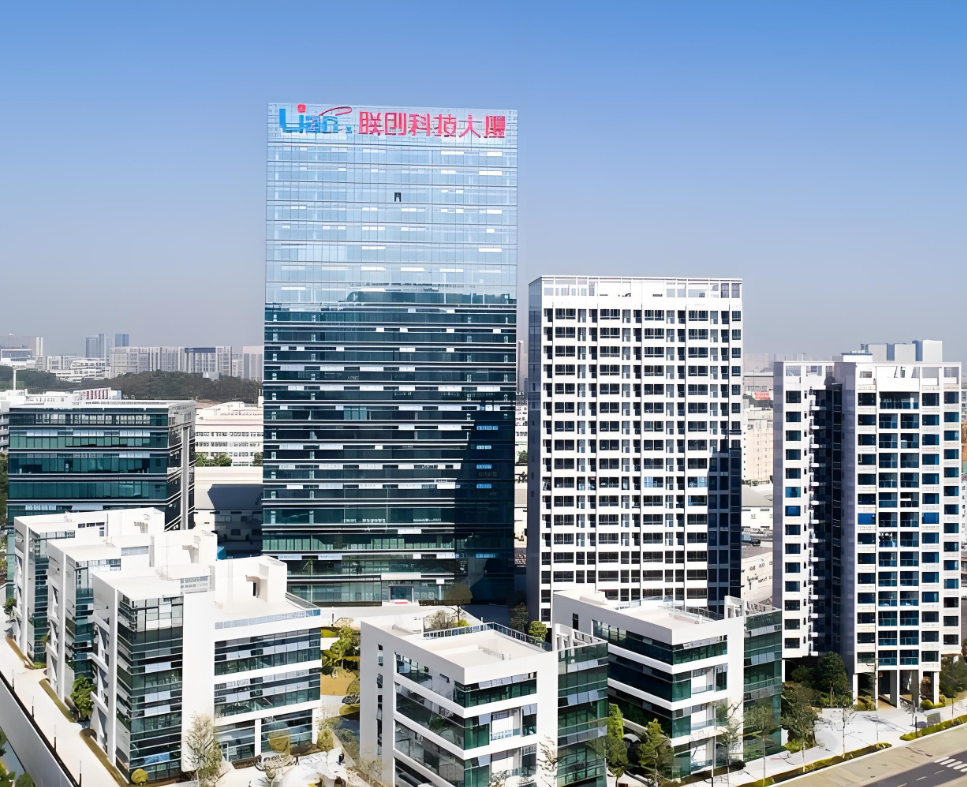 深圳联创科技集团有限公司。地址:深圳市龙岗区南湾街道布澜路21号